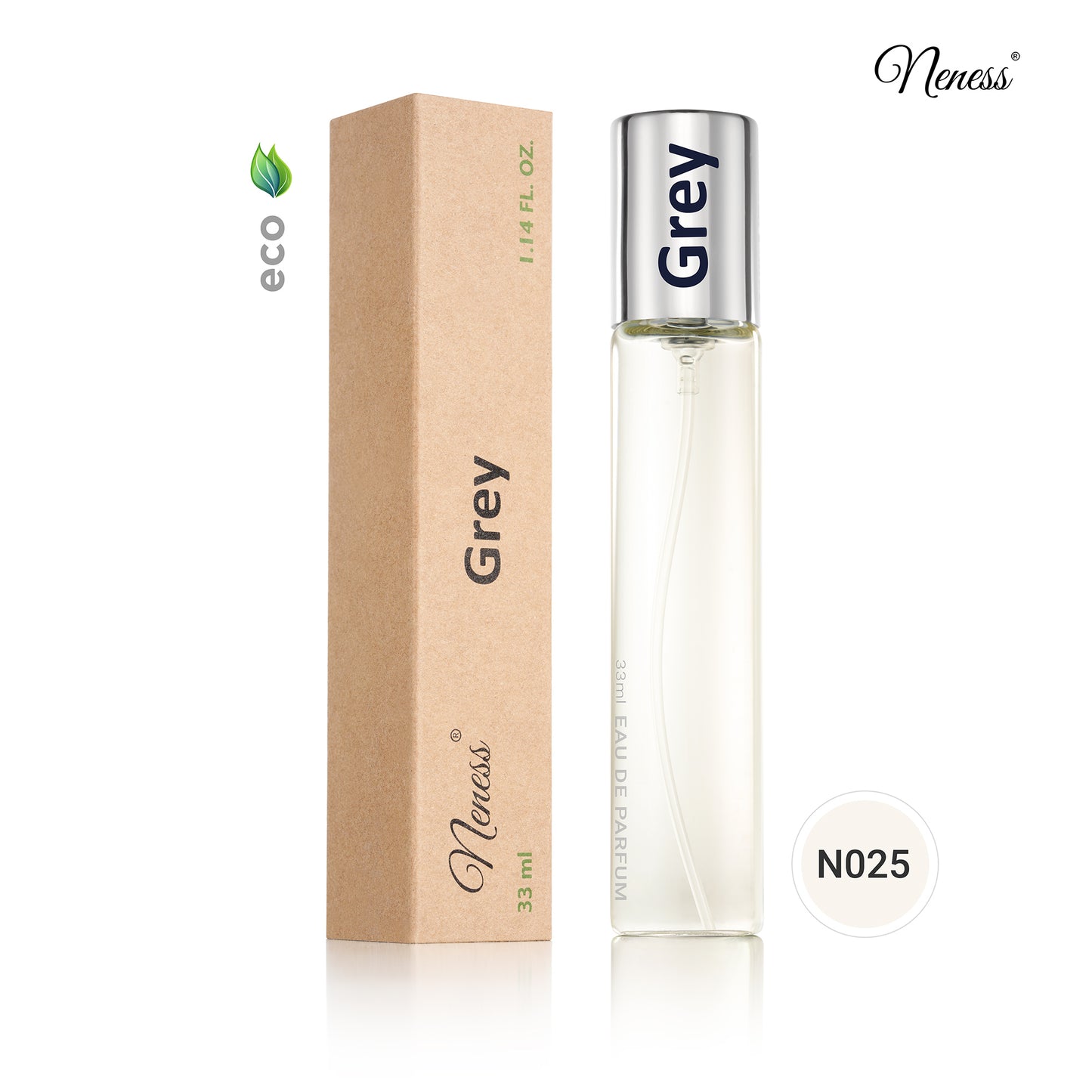 N025. Neness Grey - 33 ml - Perfumes For Men